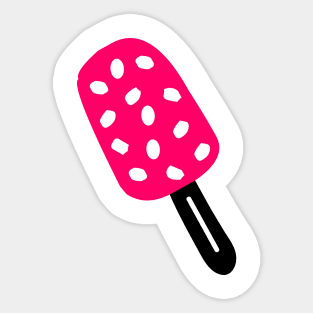 Pink ice cream stick Sticker